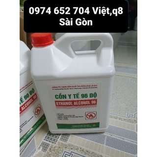 cồn nguyên chất 96 độ, sát khuẩn, kháng khuẩn bình 5 lít