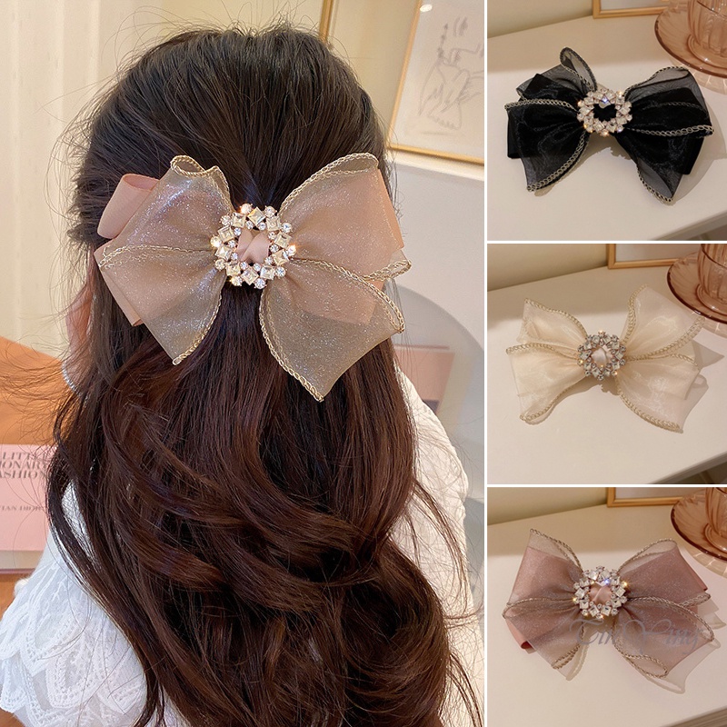GETNOIVAS Dây Cột Tóc Đính Nơ Phong Cách Nhật Bản Ngọt Ngào Cho Nữ
