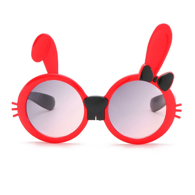 Set 2 Món Mắt Kính Hình Thỏ Hoạt Hình Thắt Nơ Dành Cho Bé Gái