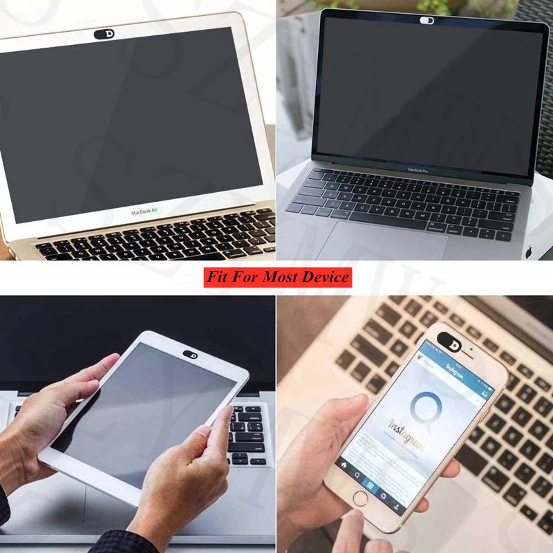 Miếng Dán Webcam Từ Tính Bằng Nhựa Siêu Mỏng Bảo Vệ Chế Độ Riêng Tư Cho iPhone Web Laptop iPad