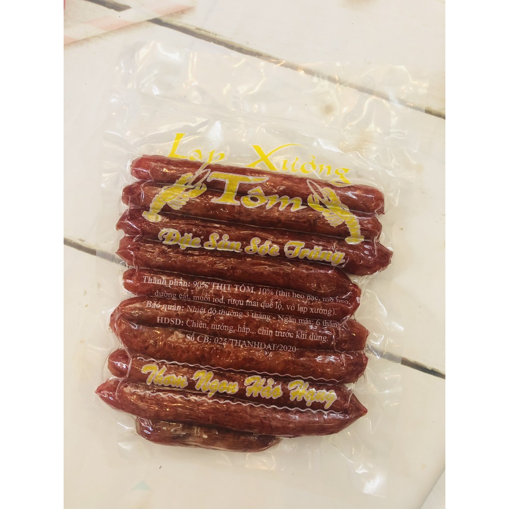 gói  lạp xưởng tôm (500gr)