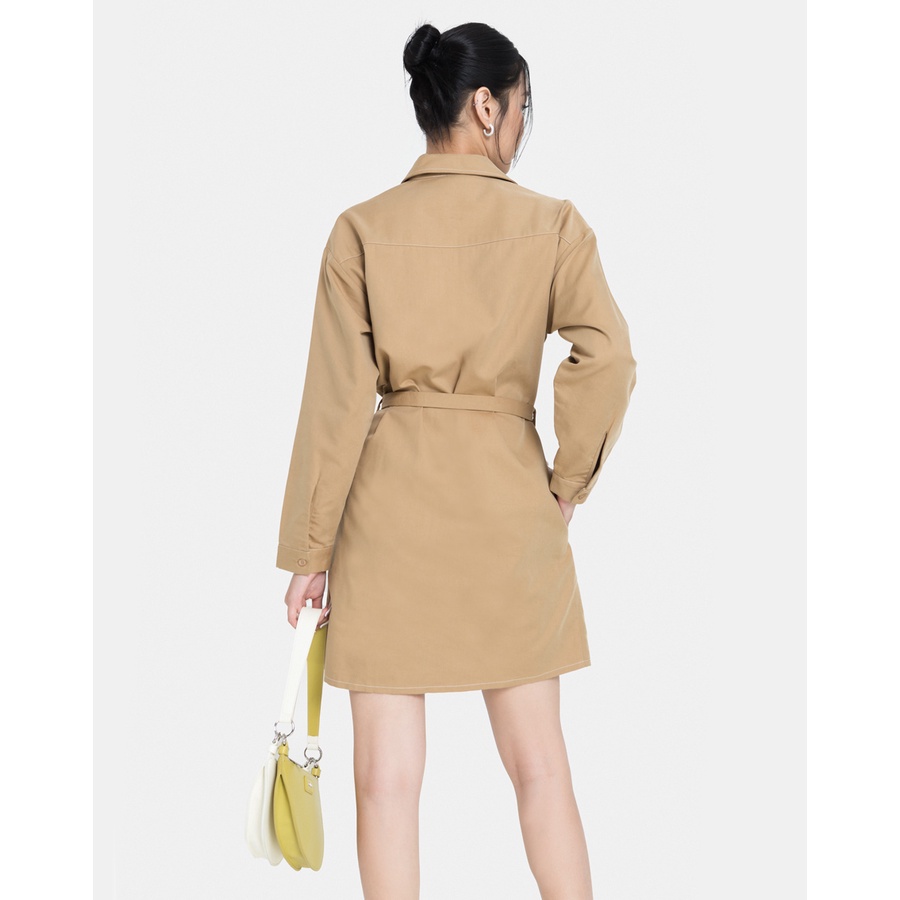 Đầm Ngắn Nữ Thời Trang JUNO Dáng Suông Cột Nơ JNDLU005