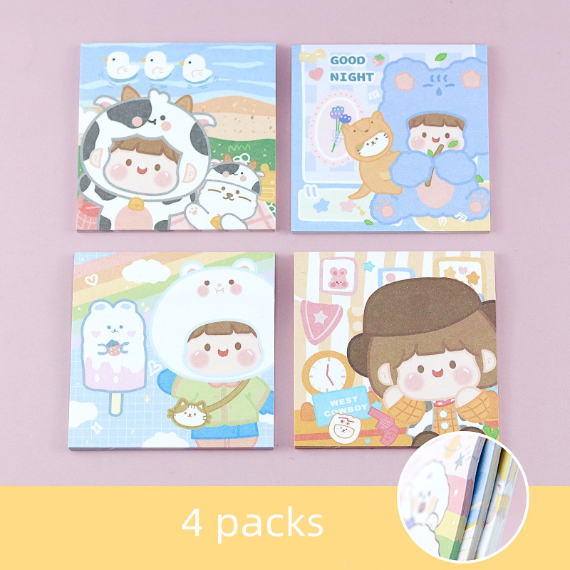 Nhãn Dán Ghi Chú Họa Tiết Phi Hành Gia Dễ Thương Dành Cho Học Sinh