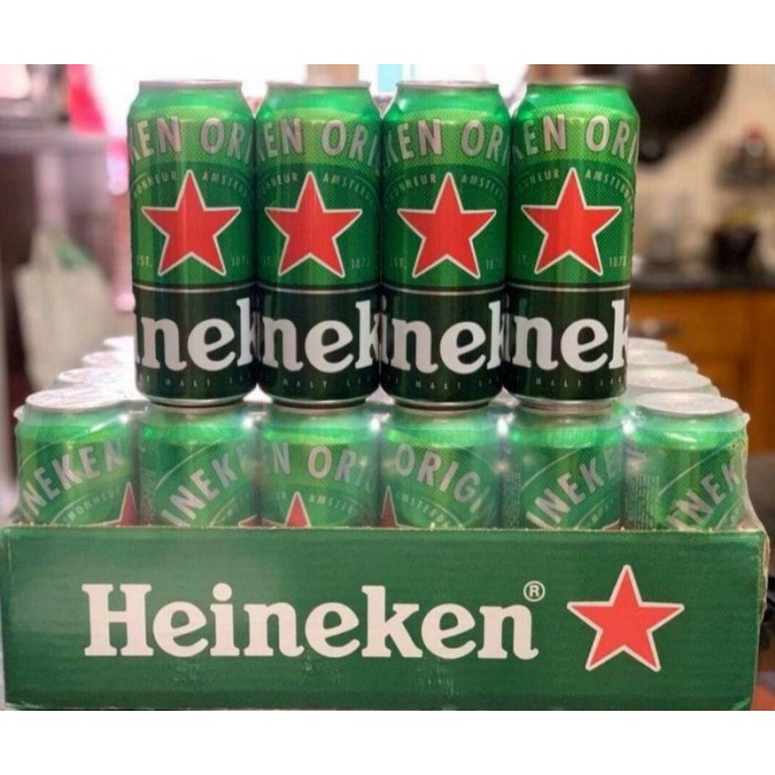 Bia heineken lon cao 330ml,  đậm vị phái mạnh.