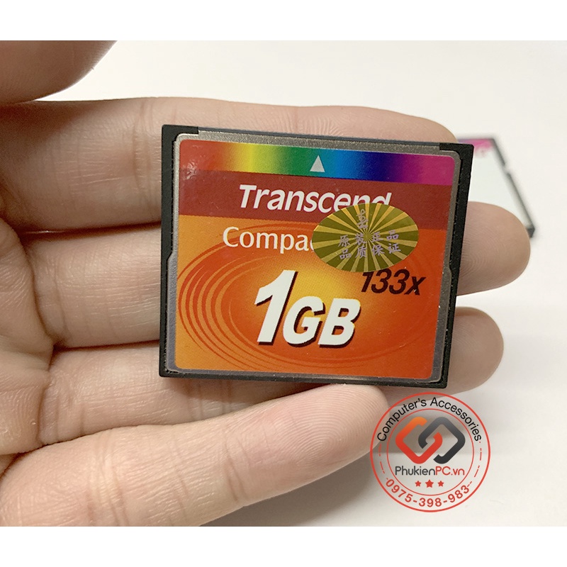 Thẻ nhớ Transcend CF Compact Flash 1GB MemoryCard công nghiệp, CNC, PLC