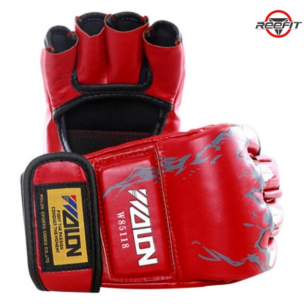 [Reefit Sport] Găng tay đấm boxing hở ngón MMA Wolon