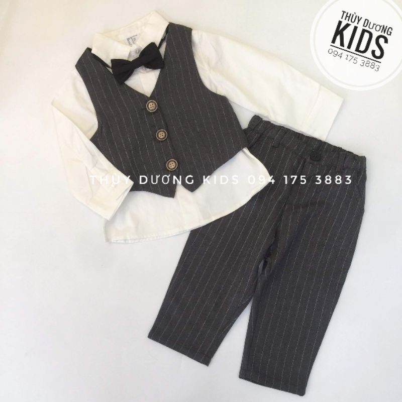 Set công tử Hm xuất cho bé trai 1-6y có feedback khách mua tại shop