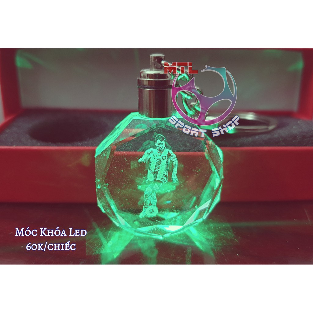 Móc treo - Móc khóa bóng đá Messi LED 04