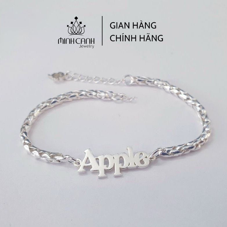 Lắc Bạc Cắt Chữ Theo Tên Cho Bé Bạc Ta - Minh Canh Jewelry