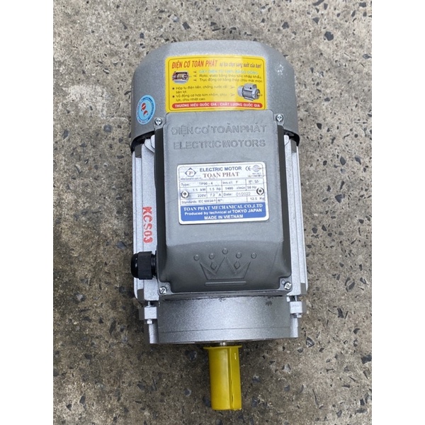 Mottor Toàn Phát 1.5HP 1.1kw Dây đồng 100%