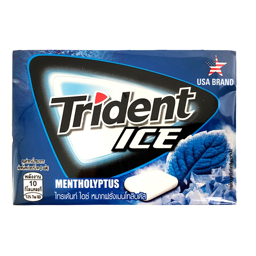 [Chính Hãng] Kẹo Gum Không Đường Trident Ice Vỉ 11,2g ( 2 vị )