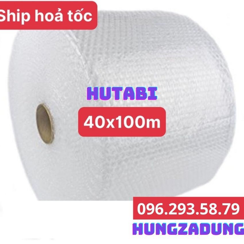 [ 40cm x 100m ] Cuộn Xốp Khí Chống Sốc -Màng Xốp Hơi - Xốp Nổ - Gói Hàng -Đóng Bọc Hàng-Chống Sốc Bóng Khí Xốp chống sốc