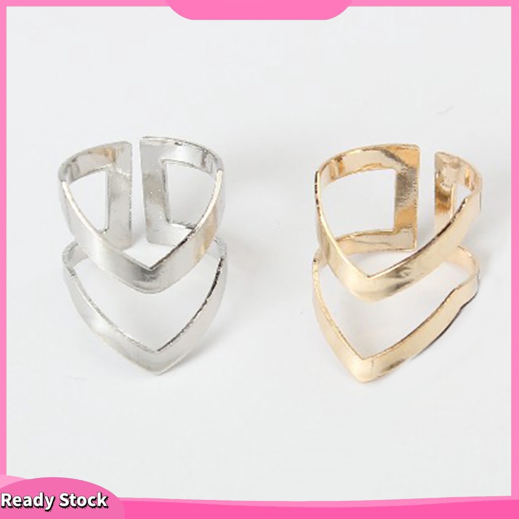 ☼Nhẫn Đeo Khớp Ngón Tay Hình Chữ V Phong Cách Vintage