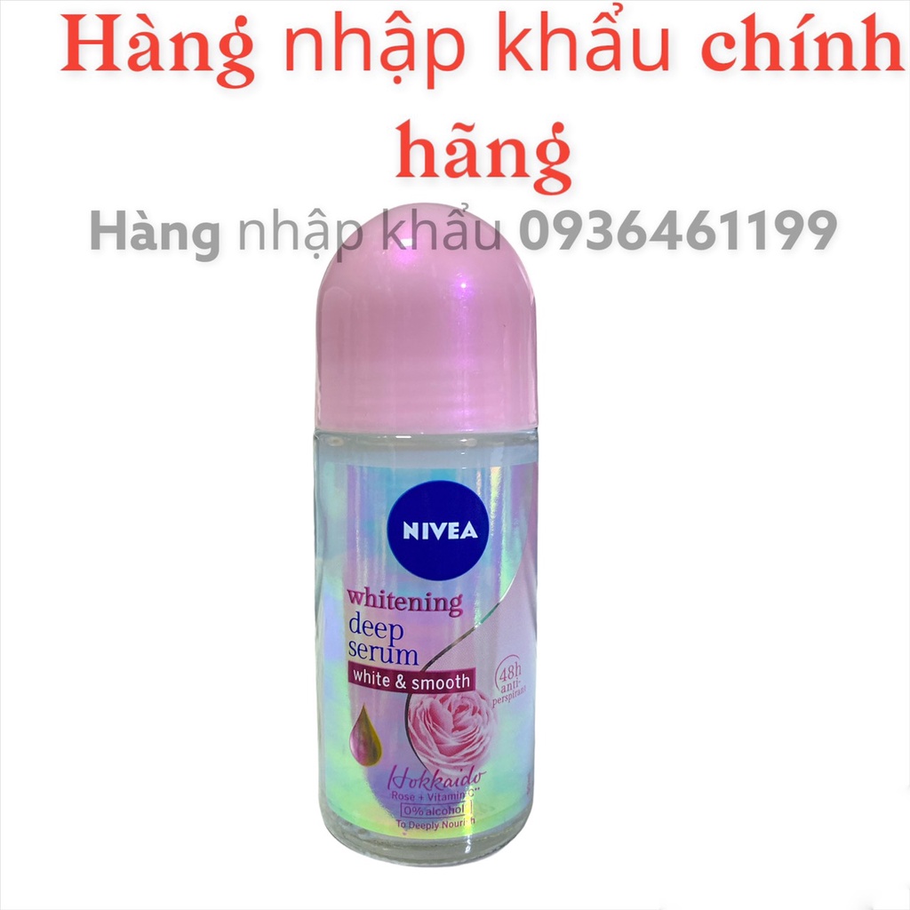 Chai thủy tinh Lăn Nách khử mùi 48h   Nivea Nữ 50ml Thái Lan