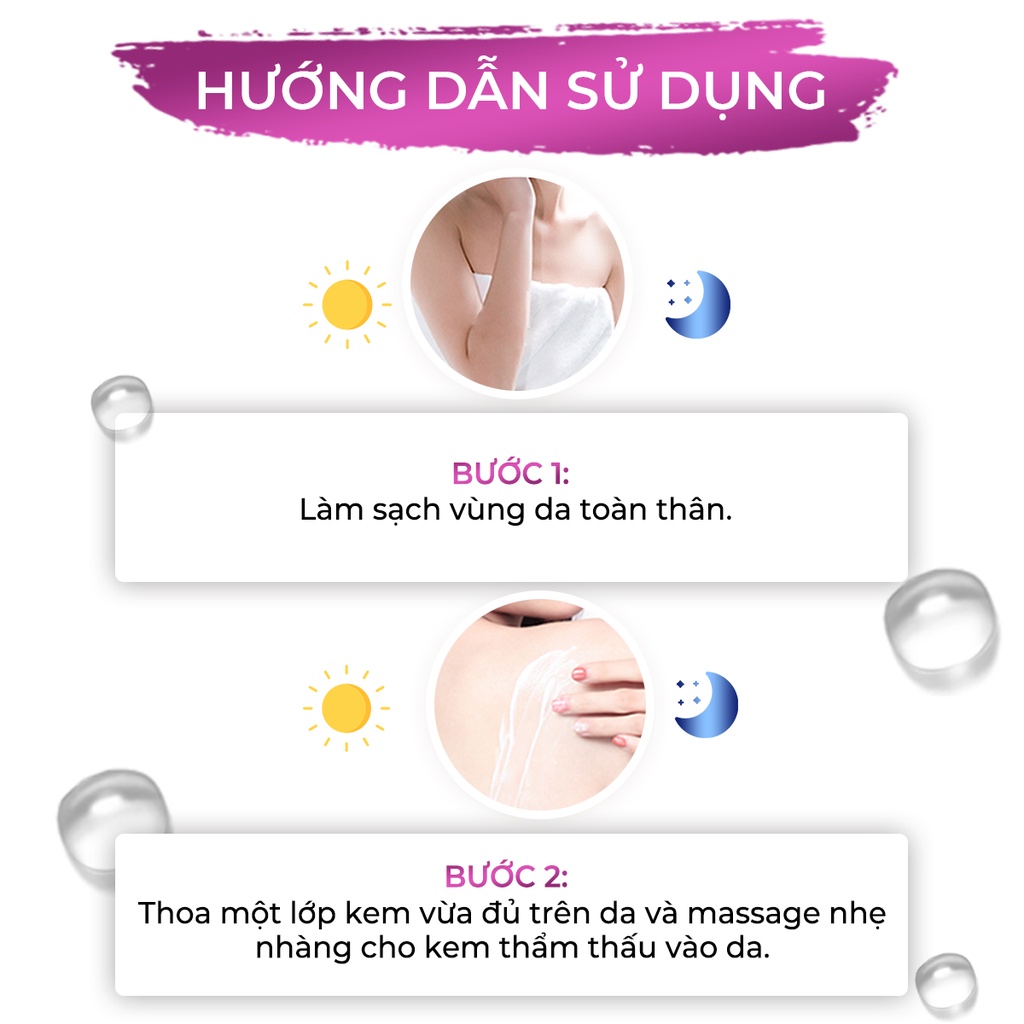 Kem Dưỡng Trắng Da O'riday Body Cream, Dưỡng Trắng Da Toàn Thân, Chống Nắng Cấp Ẩm Da Body