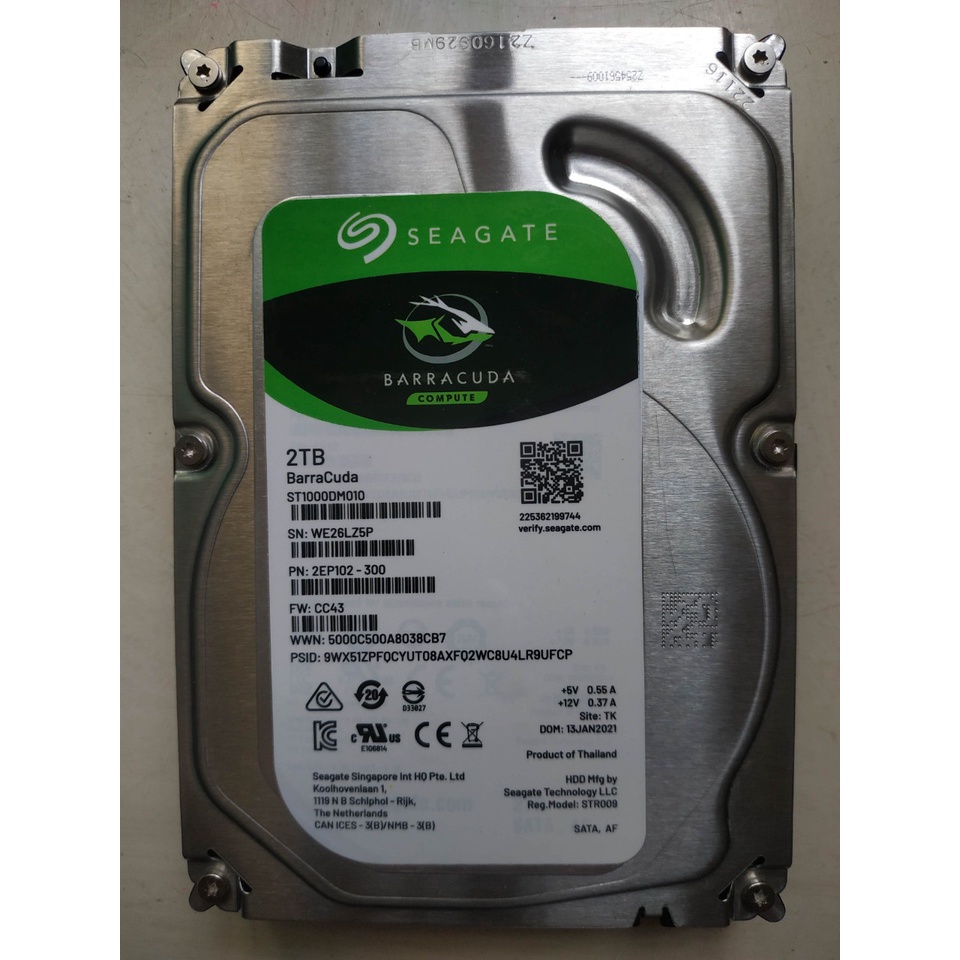 Ổ Cứng HDD Seagate 3.5&quot;inch SATA 6Gb/s 2TB chuyên dụng cho Camera