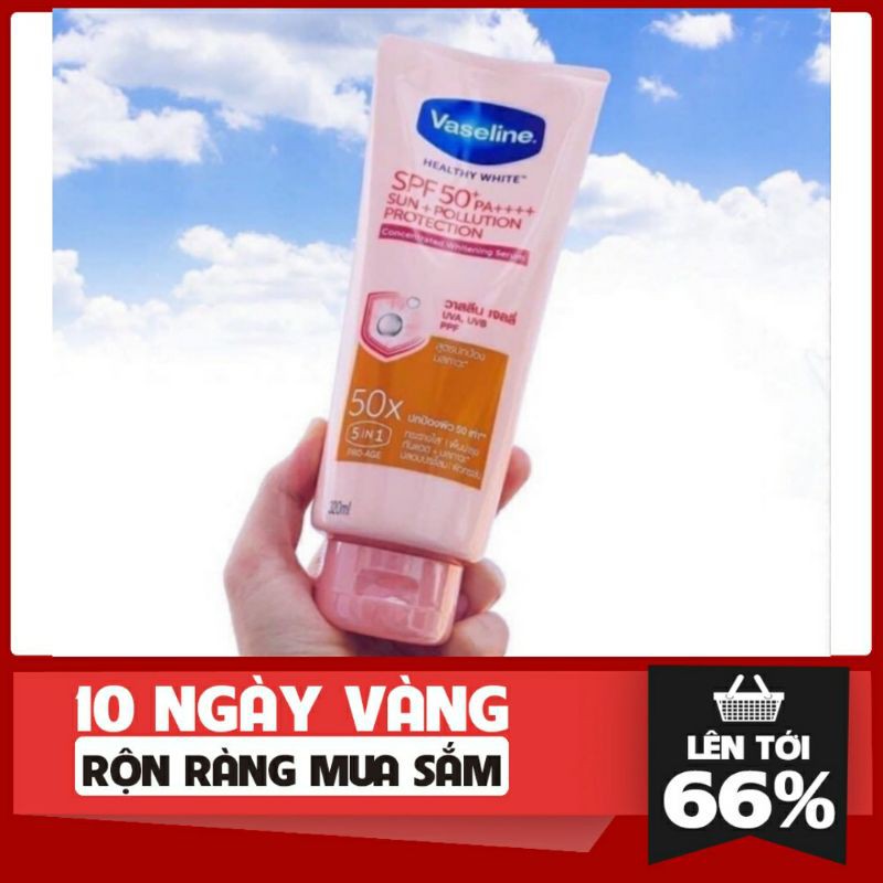 [HÀNG HOT] SỮA DƯỠNG THỂ VASELINE PERFECT SERUM 50X THÁI LAN TUÝP 320ML