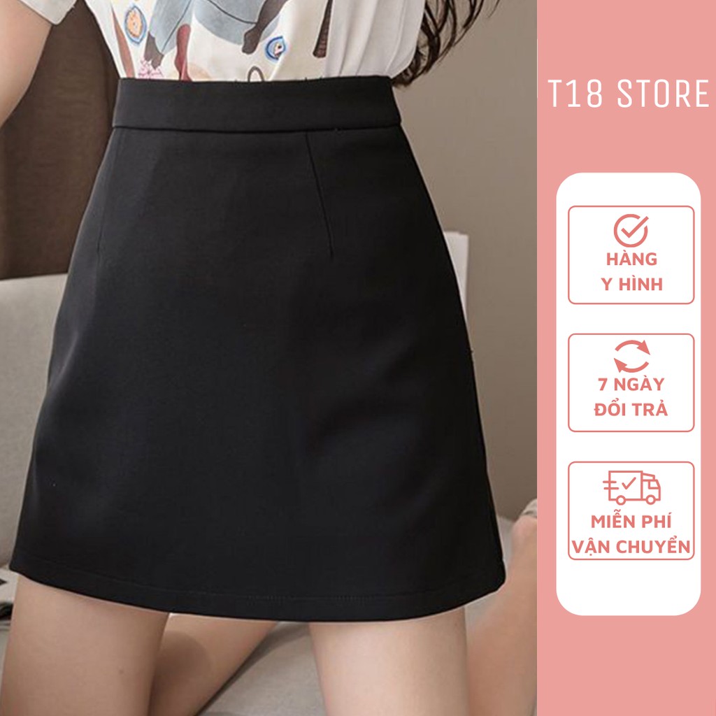 Chân váy chữ a ngắn bigsize lưng cao công sở T18 STORE CV03