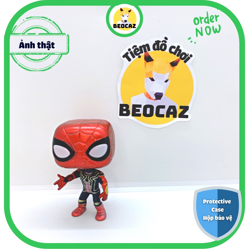 [Tặng Hộp Bảo Vệ] Mô hình Unoff Funko Người nhện Spider Man dễ thương Avengers Biệt đội siêu anh hùng Beocaz