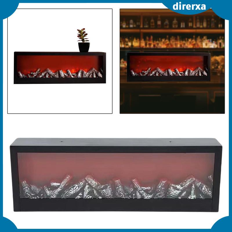Đèn LED Trang Trí Hình Lò Sưởi Phong Cách Retro Cổng Cắm USB