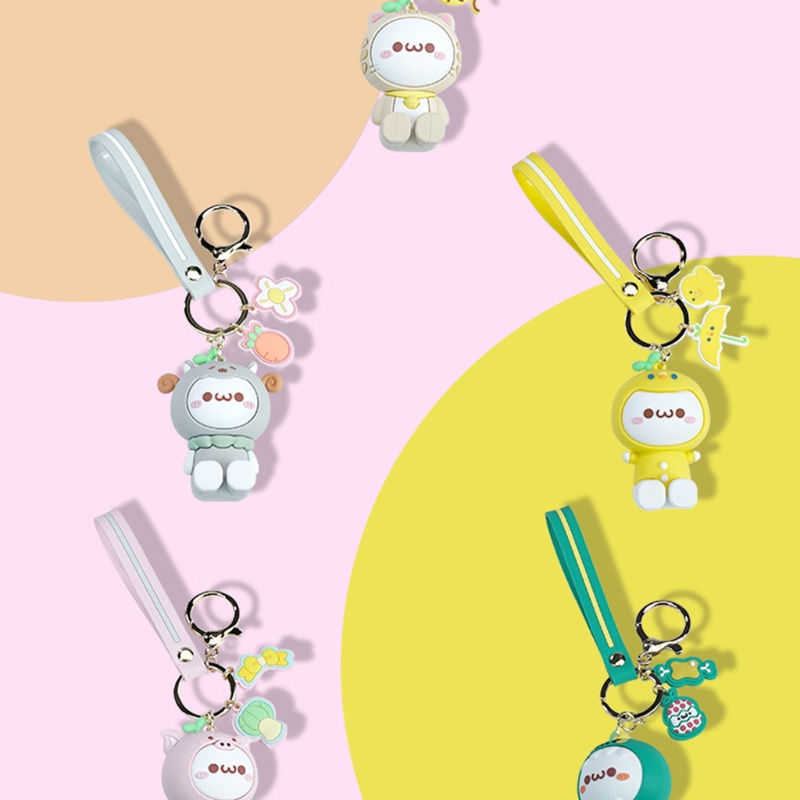 Móc Treo Điện Thoại Bằng Silicon Họa Tiết Hoạt Hình Dễ Thương Kích Thước 10x6.6cm