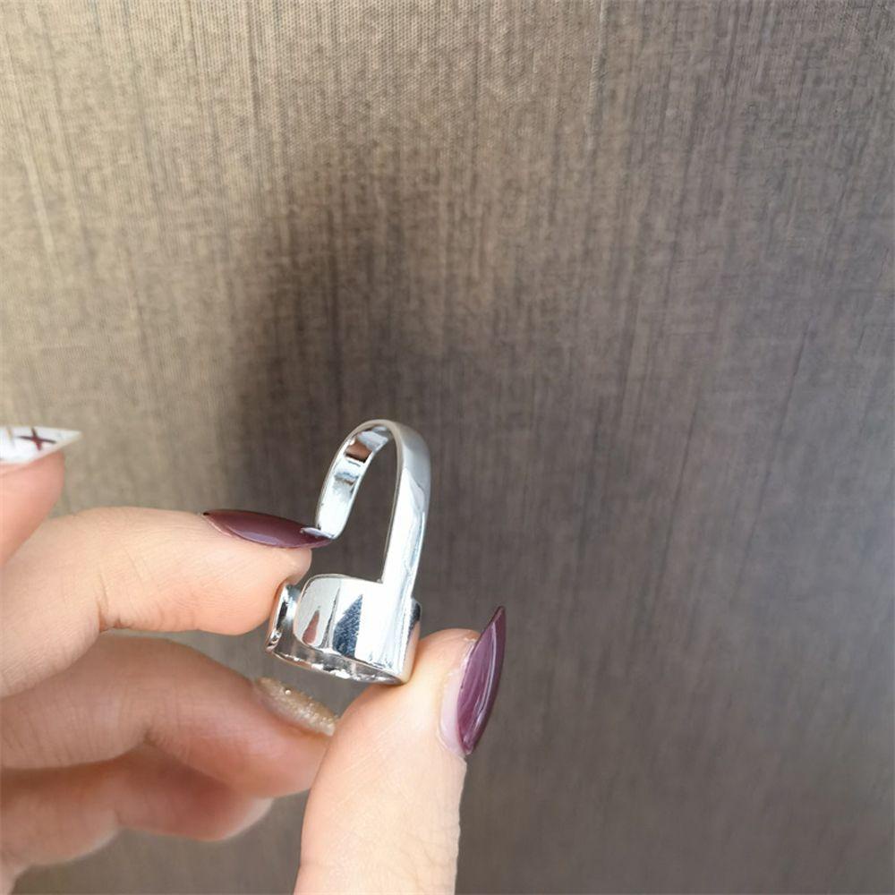 Nhẫn Cặp Đôi Thiết Kế Đơn Giản Độc Đáo|Nhẫn Hình Học Nhiều Màu Sắc Làm Móng Nghệ Thuật