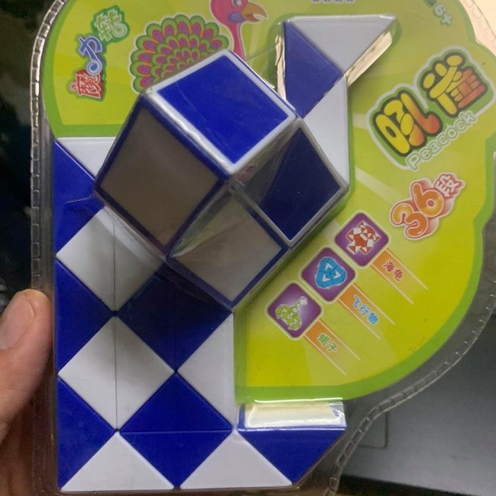 Rubik Biến Thể Hình chim công 36 khớp (đoạn) - Rubik Dài Đa Hình - Rubik Cube Puzzle luyện trí nhớ sáng tạo GB6675