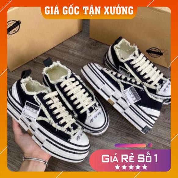 [Hot trend-Freeship] Giày sneaker xVESSEL style rách cao 3,5-4cm HOT NHẤT 2020