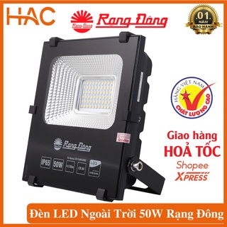 Đèn led chiếu pha 50w rạng đông cp06 chống ngập nước, chống bụi bẩn ip66, đèn ngoài trời chính hãng, ánh sáng 3000/6500k
