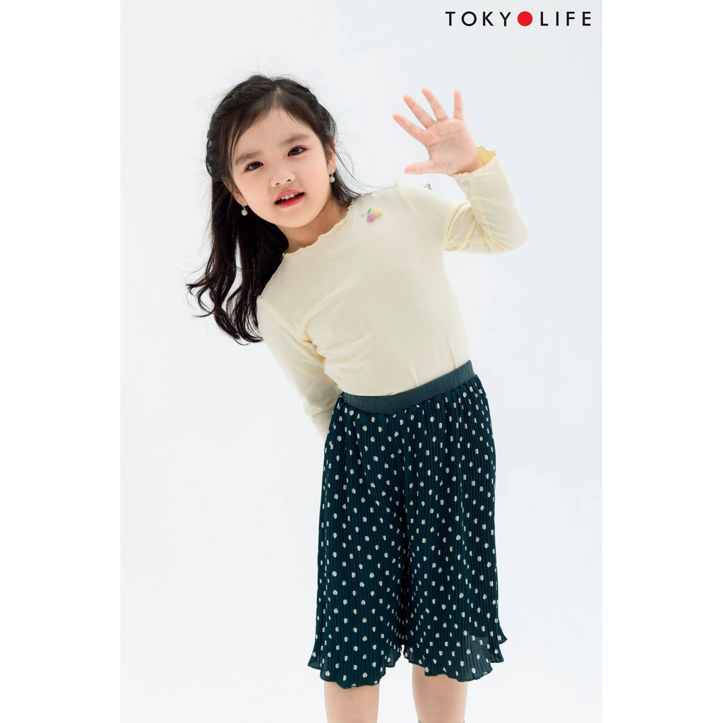 Quần lỡ bé gái TOKYOLIFE chấm bi dáng suông rộng E4SHP010E