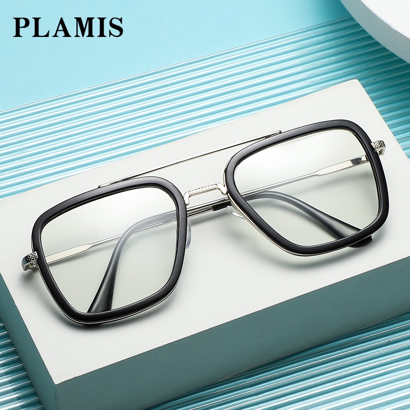 Kính mát PLAMIS gọng kim loại tròng chống tia bức xạ và ánh sáng xanh trẻ trung thời trang dành cho cả nam và nữ