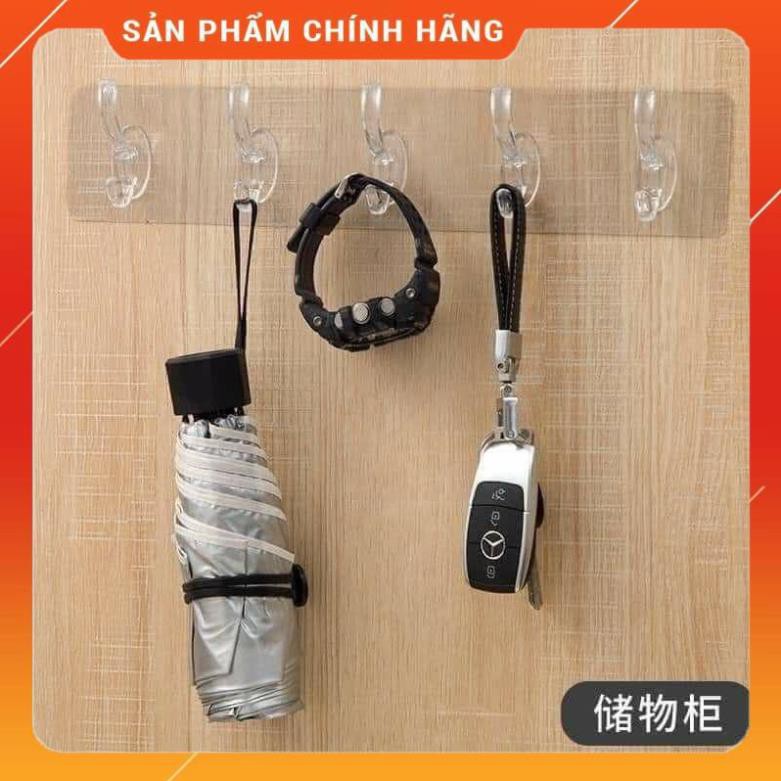Thanh 6 móc dán tường siêu dính