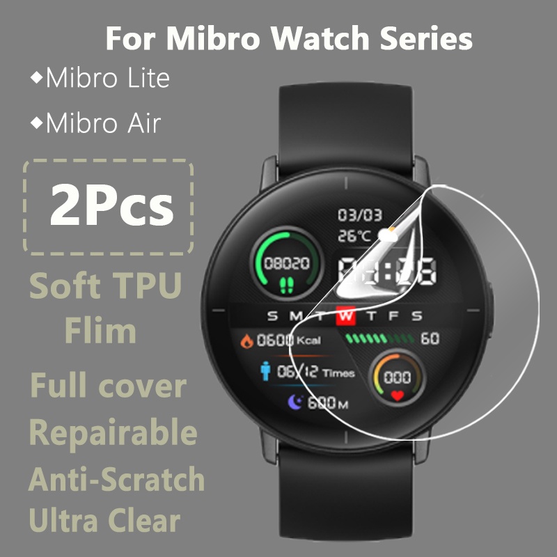 Kính Cường Lực Trong Suốt Bảo Vệ Màn Hình Đồng Hồ Thông Minh Xiaomi MiBro Lite / Air