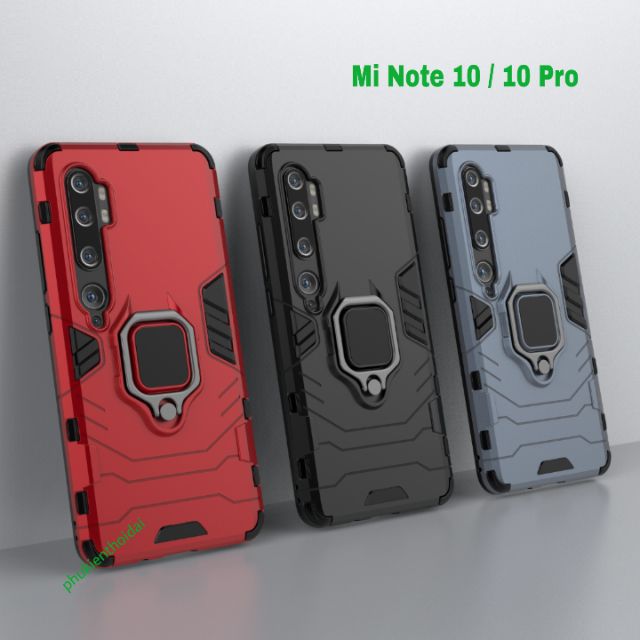 Ốp lưng Xiaomi Mi Note 10 / 10 Pro / Mi CC9 Pro Iron Man Iring chống sốc cao cấp