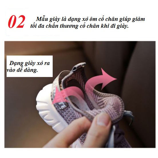 Giày đôi cho mẹ và bé phong cách Sneaker đế êm dễ đi CG17-Hồng