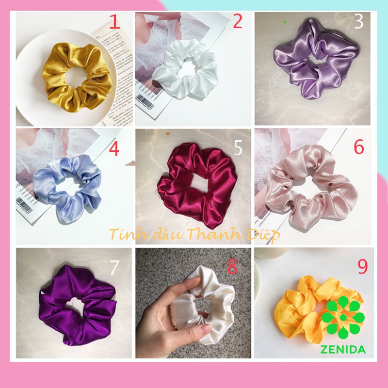 Dây buộc tóc Scrunchies / Dây cột tóc Scrunchies các màu vintage