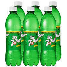 Thùng 24 chai nước ngọt 7 Up vị chanh 390ml