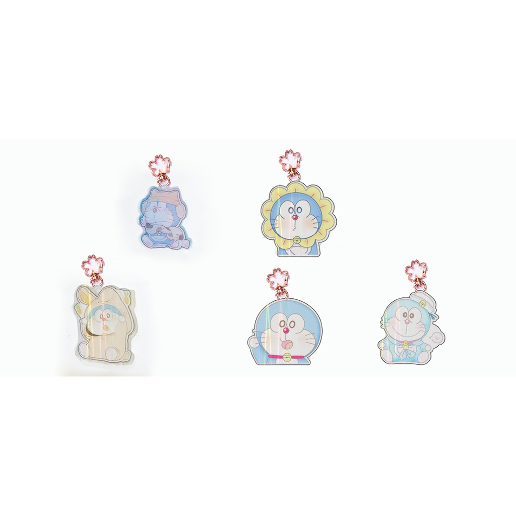 Móc chìa khoá doremon mica hologram  MKMH8 cute dễ thương hoạt hình thần tượng