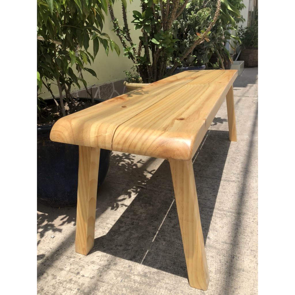 Băng Ghế Gỗ Thông Tự Nhiên