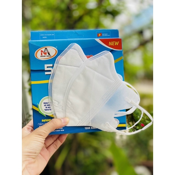 Khẩu trang 5D quai Thun co giãn Famapro/NNK. Hộp 10 cái
