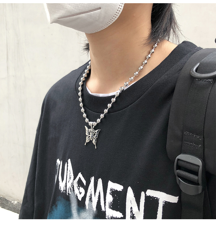 Dây chuyền mặt hình bướm phong cách hip hop thời trang cá tính 23014