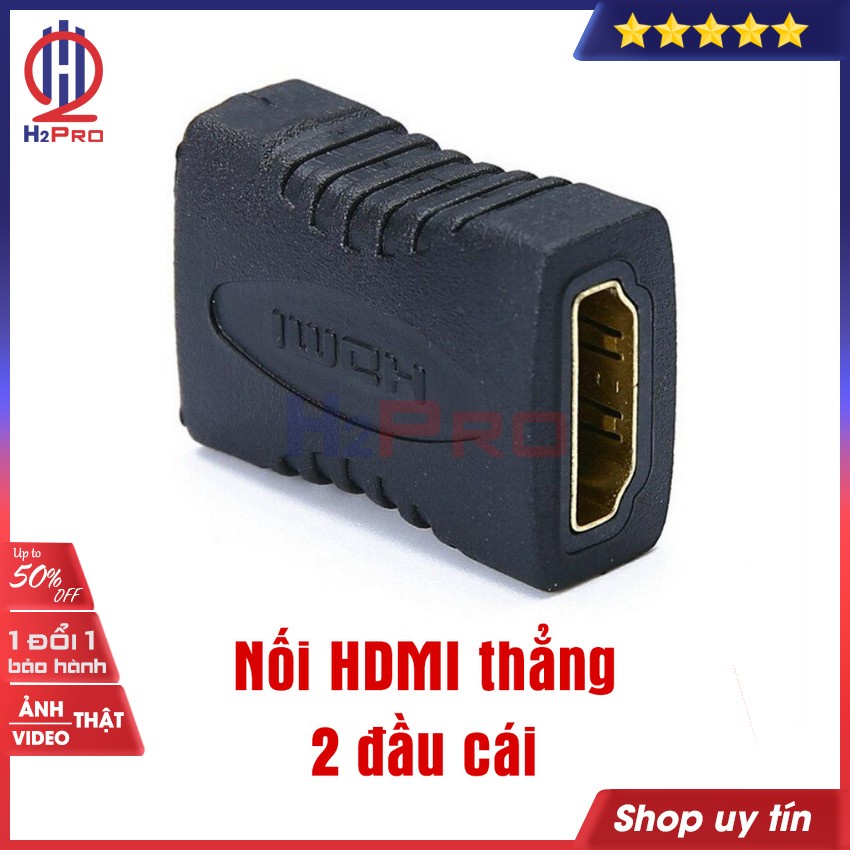 Đầu nối hdmi H2pro cao cấp loại thẳng-vuông góc (1 cái), đầu nối dây hdmi 2 đầu dương âm