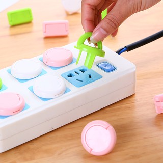 Bộ 5 Nút Bịt Ổ Cắm Điện Có Tay Nắm, Chống Giật, An Toàn