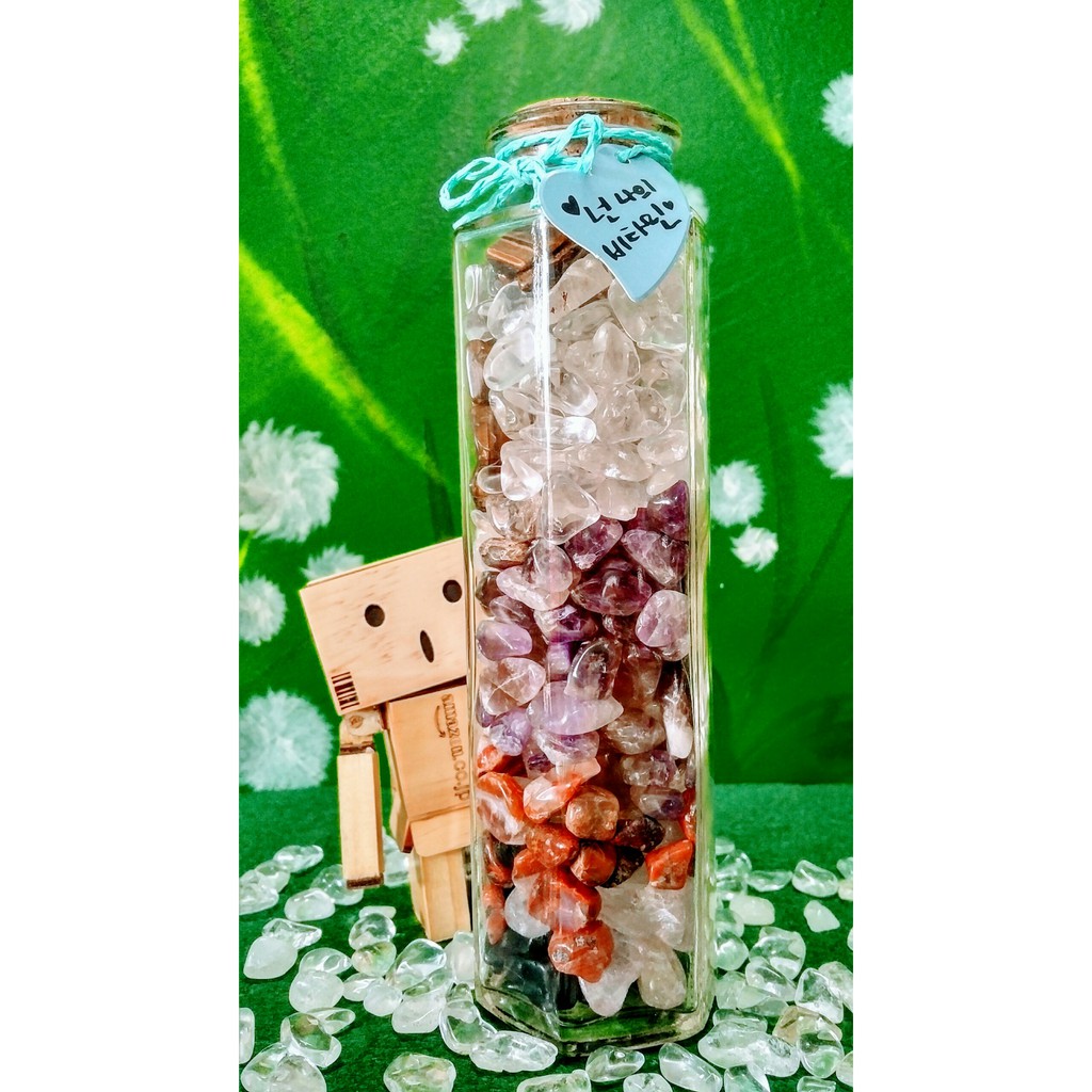 Lọ Đá Vụn Phong Thủy Lục Giác