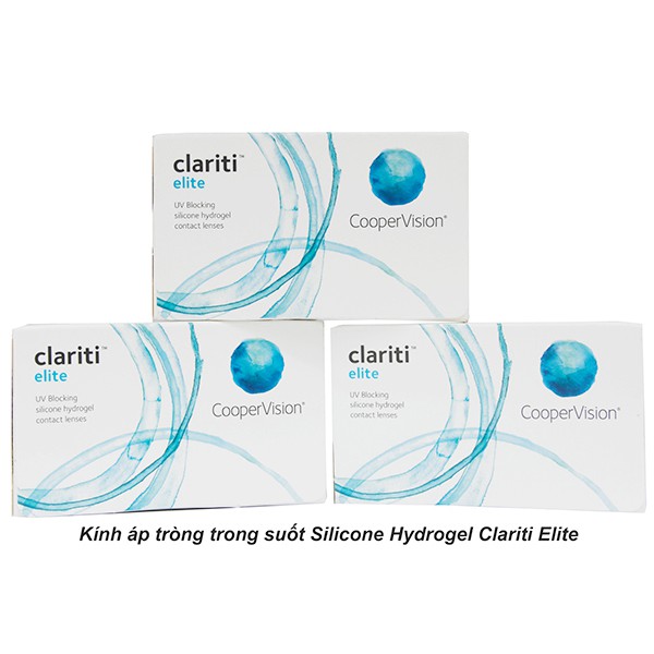 [3 TẶNG 1] Kính áp tròng trong suốt SILICONE HYDROGEL CLARITI ELITE