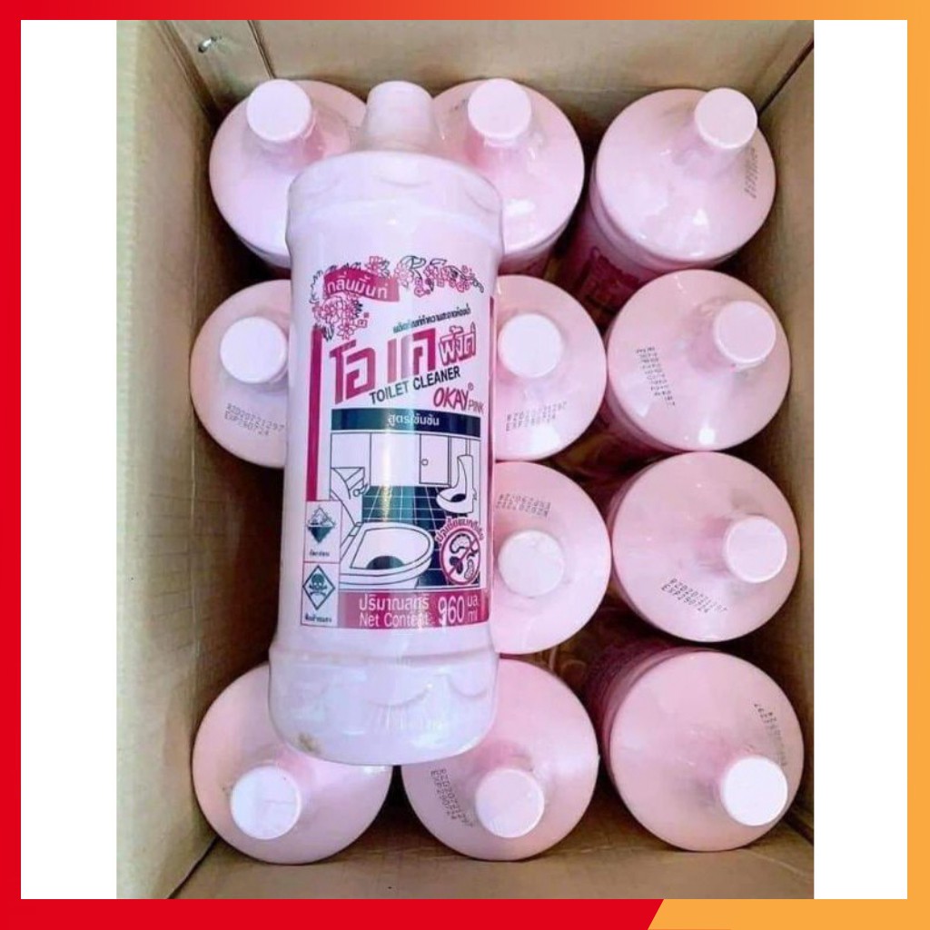 NƯỚC TẨY BỒN CẦU NHÀ VỆ SINH THÁI LAN MÀU HỒNG GIÁ RẺ