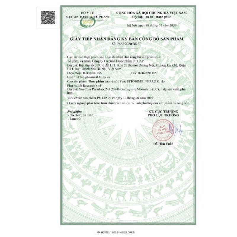 ✅ Dung dịch bổ sung sắt FERLATUM FOL