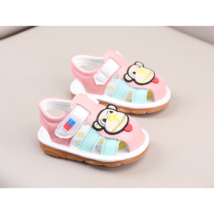 giày tập đi bé trai- bé gái size 15-19 monkey