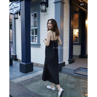 MAXI ĐEN 2 dây lưng thun 10352