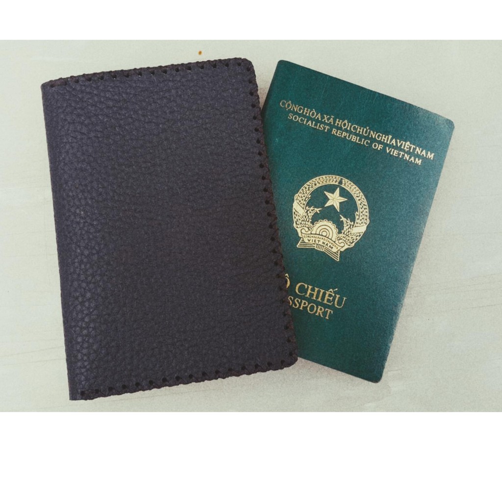 [ Hàng da thật] Ví Passport da bò